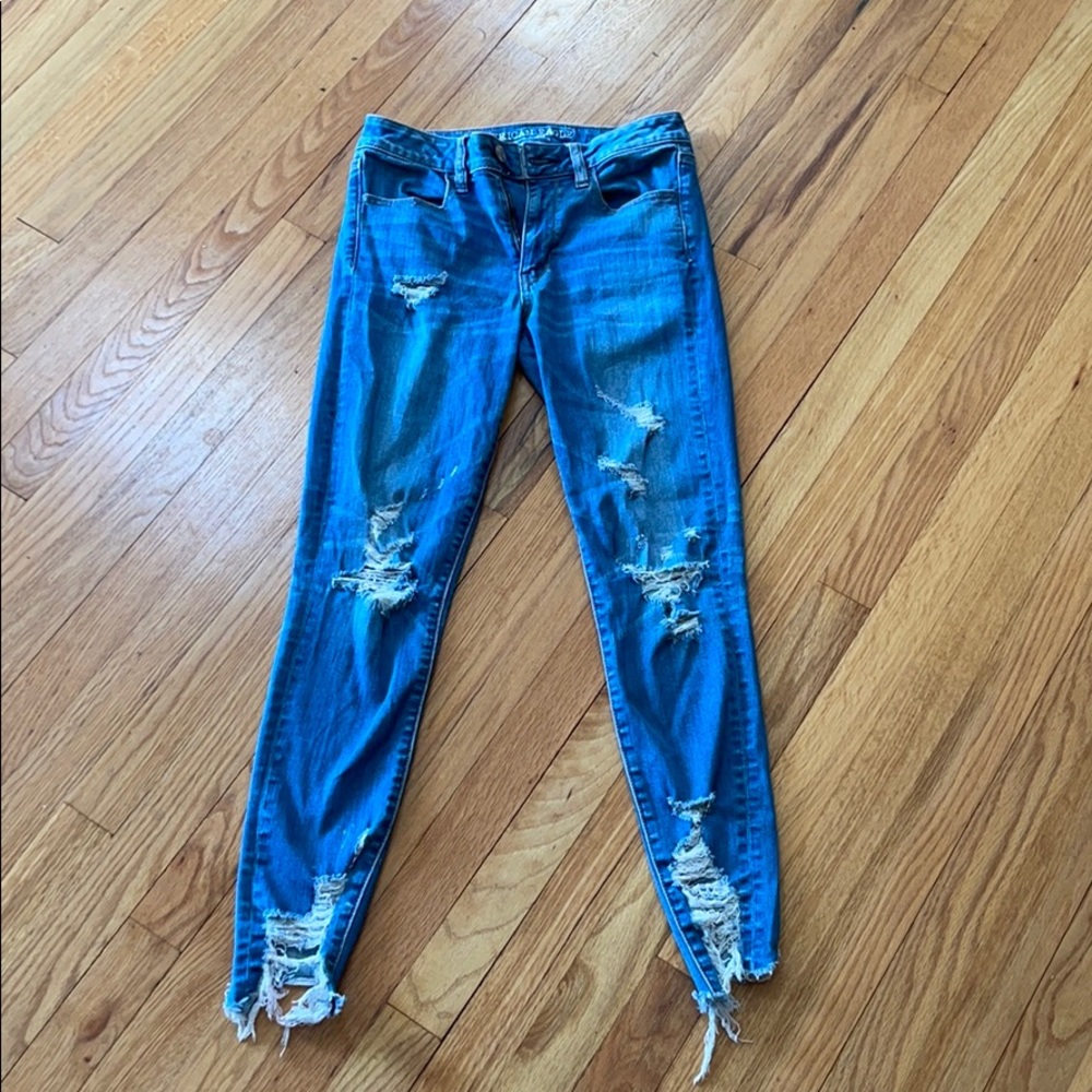 American Eagle Ripped Hi-Rise Jeggings